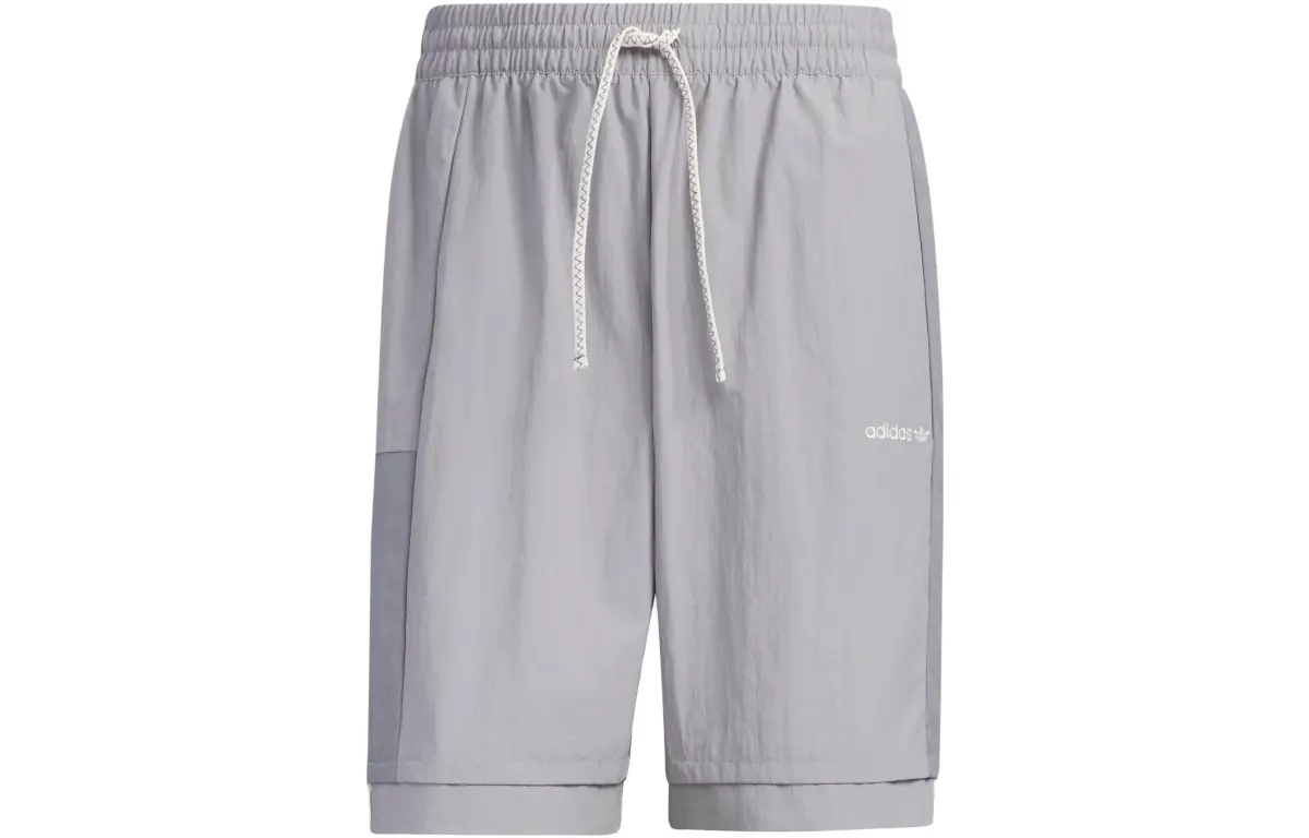 Adidas Originals Casual Shorts Men's Aluminum Gray Moderate