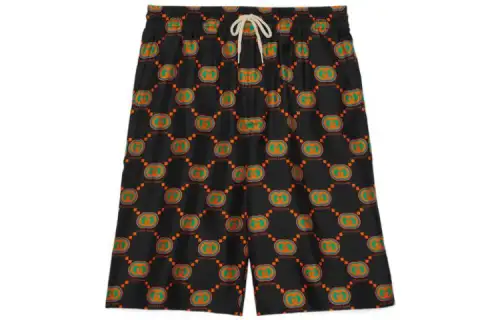 GUCCI Casual Shorts Men's Black Thin