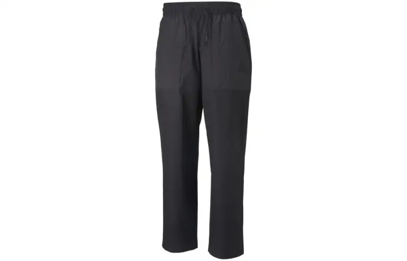 PUMA Classics Quilting Straight Pants Casual Pants Men's Black Moderate Straight Fit Pants