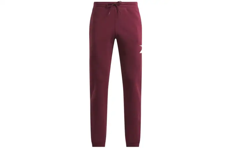 Reebok Casual Pants Men's Red Moderate Straight Fit Pants