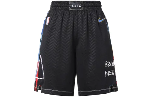 Nike Brooklyn Nets Fan Edition FW20 Season Casual and Comfortable Sports Straight Dry and Comfortable Basketball Pants Men's Black