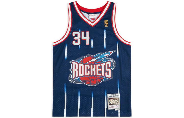 Mitchell & Ness Houston Rockets Road 1996 97 Hakeem Olajuwon Swingman Jersey