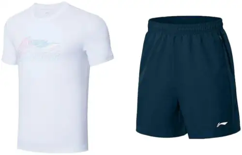 Li Ning Casual Sportswear Men's Crew Neck Moderate