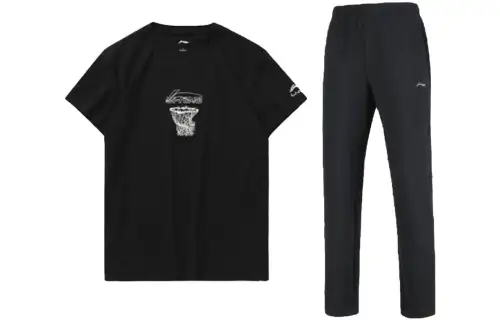 Li Ning Casual Sportswear Men's Crew Neck Moderate