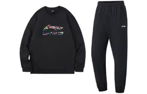 Li Ning Casual Sportswear Men's Crew Neck Moderate