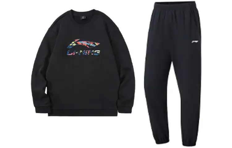 Li Ning Casual Sportswear Men's Crew Neck Moderate