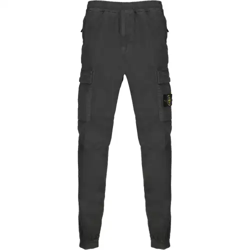 STONE ISLAND Logo Patch Straight Leg Pants