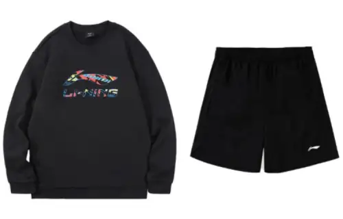 Li Ning Casual Sportswear Men's Crew Neck Moderate