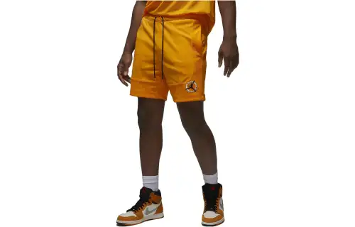 Jordan Flight MVP Mesh Casual Shorts Men's Orange Moderate