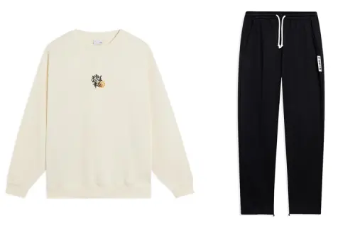 Li Ning Casual Sportswear Men's Crew Neck Moderate