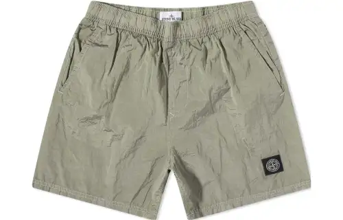 STONE ISLAND Logo Patch Swim Shorts