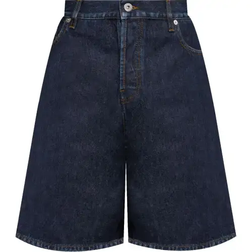 Burberry Appliqué Denim Shorts