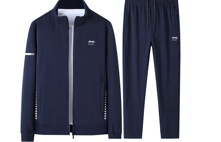 JEEP SPIRIT Casual Sportswear Men’s Stand Collar Moderate