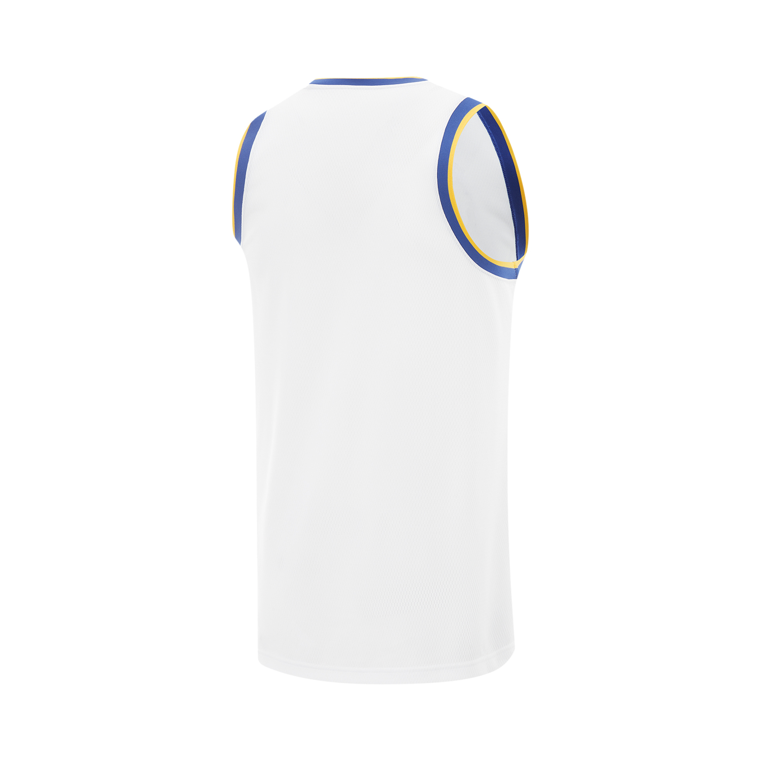 Li Ning Professional Basketball Collection Basketball Suit Men’s Standard White/Blue And Yellow Woven Strap