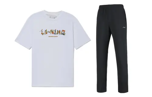 Li Ning Casual Sportswear Men's Crew Neck Moderate