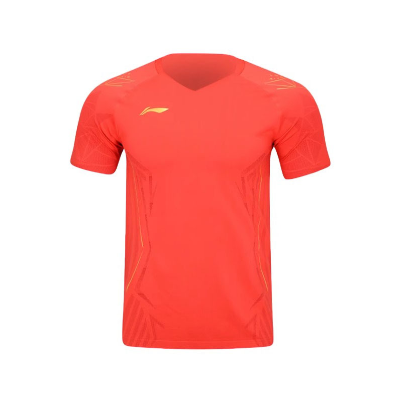 Li Ning Badminton Competition Collection Badminton Jersey Unisex Vermilion