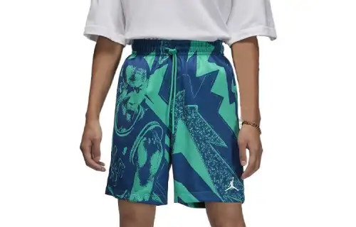 Jordan Casual Shorts Men's Green Moderate