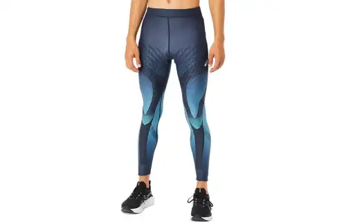 ASICS ENERGY SAVING Casual Pants Men's Blue Moderate Slim Fit Pants