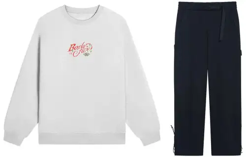Li Ning Casual Sportswear Men's Crew Neck Moderate