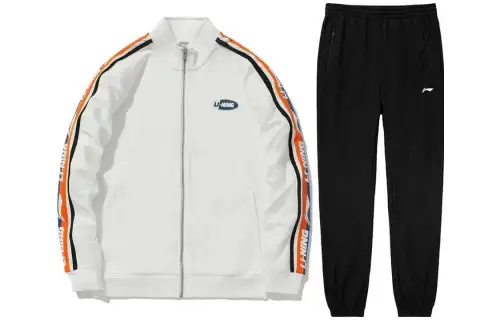 Li Ning Casual Sportswear Men's White+Black Moderate