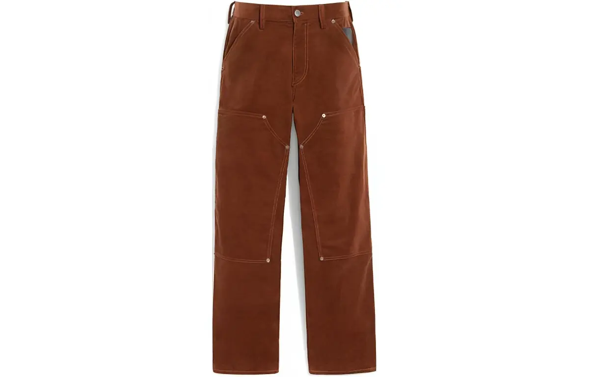COACH Casual Pants Men's Brown Moderate Straight Fit Pants