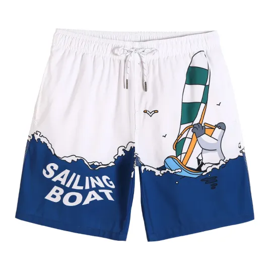 GAILANG Beach Shorts Men's White
