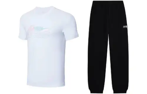 Li Ning Casual Sportswear Men's Crew Neck Moderate
