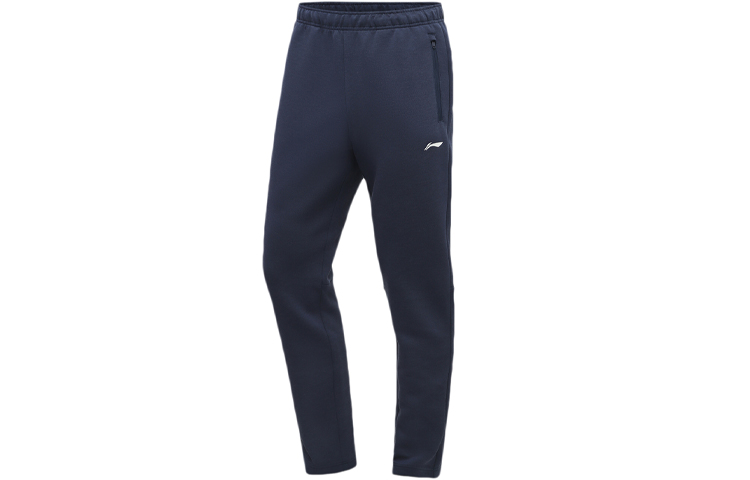Li Ning Sports Pants Men’s Heather Gray Dark Navy Blue Moderate