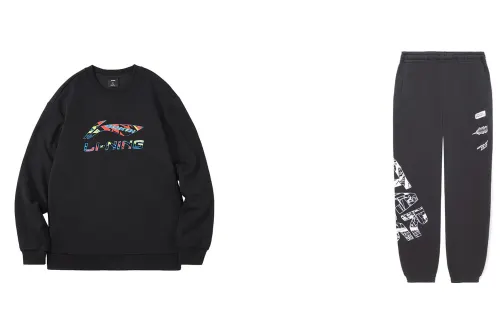 Li Ning Casual Sportswear Men's Crew Neck Moderate