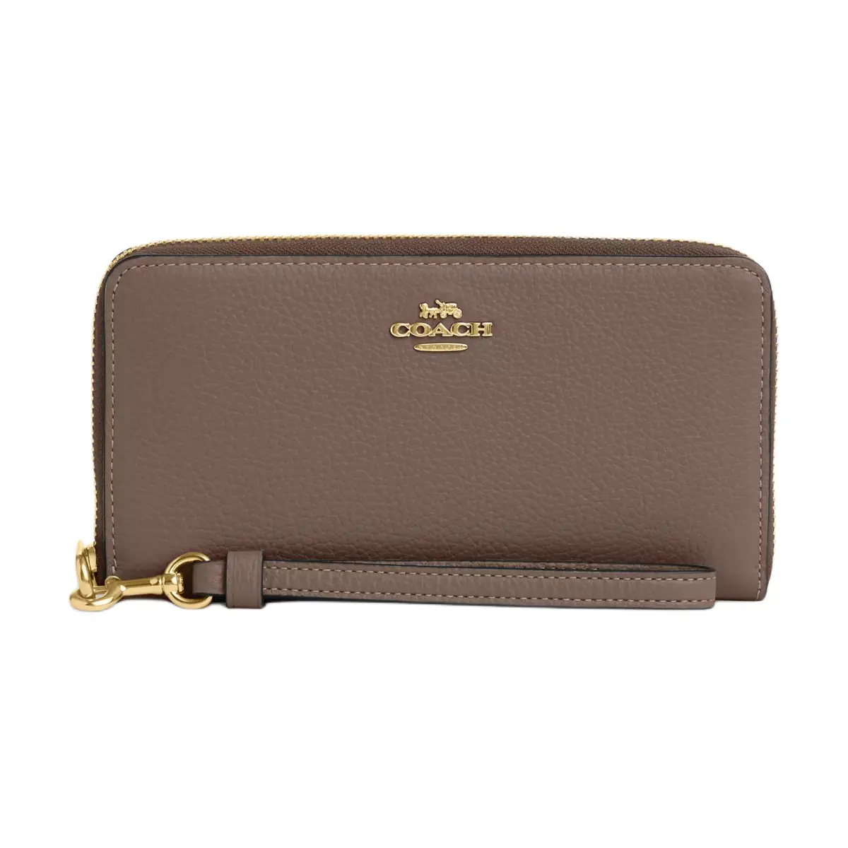 COACH Leather Wallet Regular Women's Brown