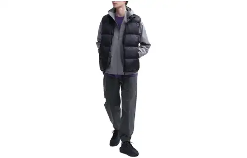 UNIQLO Casual Pants Unisex Dark Gray Moderate Cuffed Pants