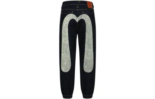 EVISU Jeans Men's Denim Blue Moderate Cuffed Pants