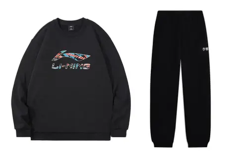 Li Ning Casual Sportswear Men's Crew Neck Moderate