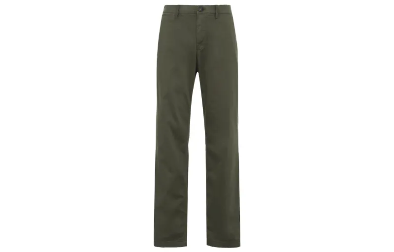 Timberland Casual Pants Men's Olive Moderate Straight Fit Pants