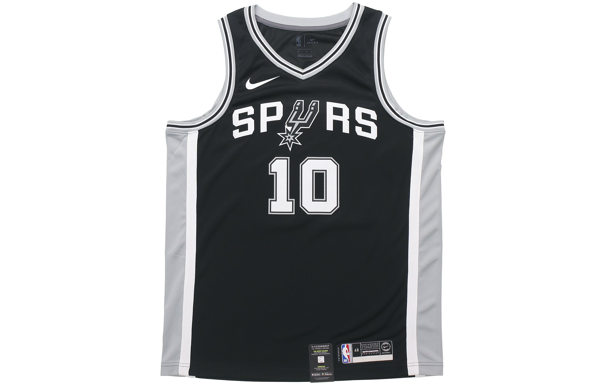 Nike NBA Jersey Icon Edition Swingman SW Fan Edition San Antonio Spurs DeRozan No. 10 Letter Sleeveless Basketball Vest Men's Black