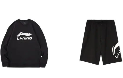 Li Ning Casual Sportswear Men's Crew Neck Moderate
