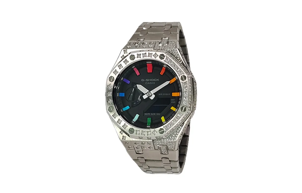 CASIO Custom Collection Electronic Movement Stainless Steel Strap Watch Men's Watches Black Dial