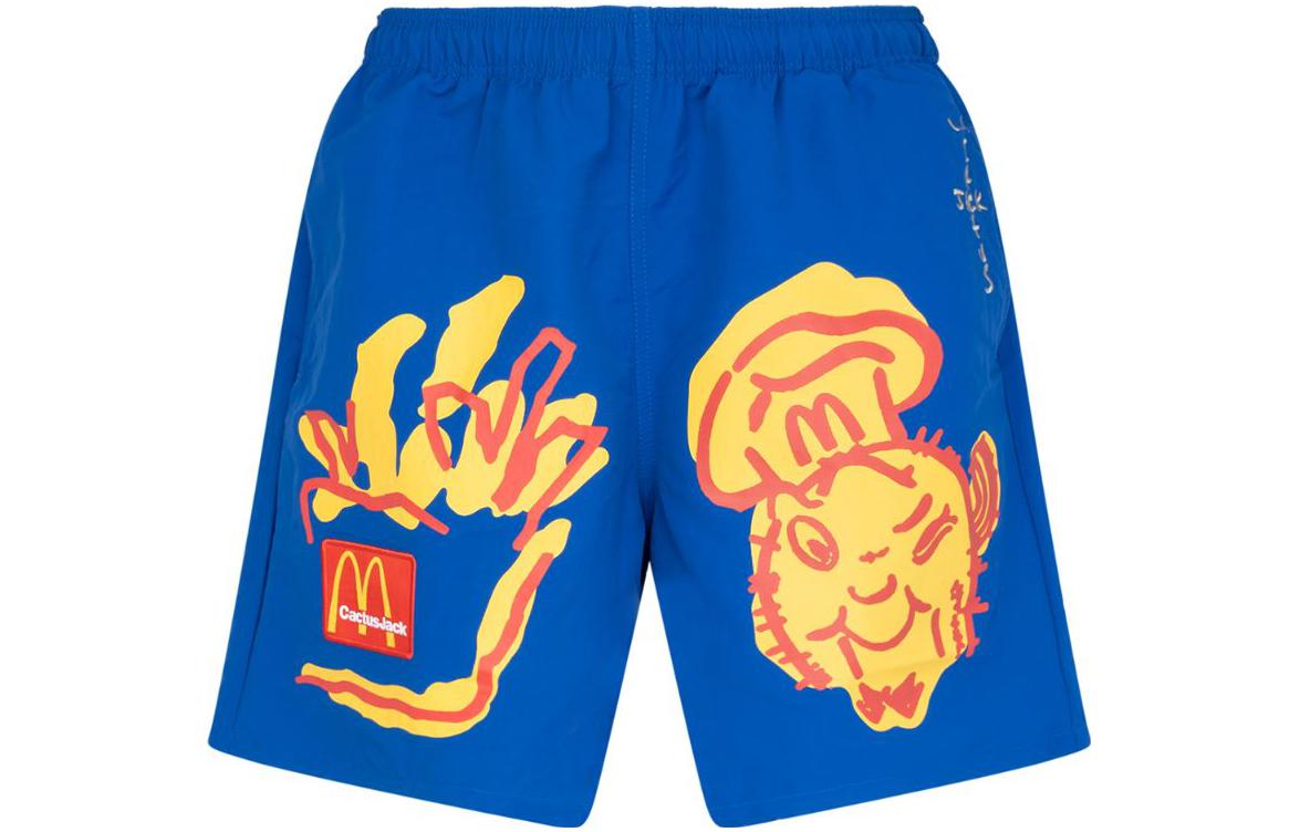 Шорты Travis Scott Cactus Jack x McDonald's SS22 (синий)