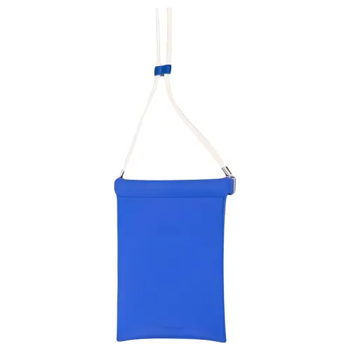 Maison Margiela Cow Leather Cell Phone Pouch Unisex Blue