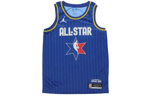 Jordan NBA 2020 All-Star Rookie Game SW Fan Edition Chicago Davis No. 3 Basketball Vest Men's Light Grass Blue