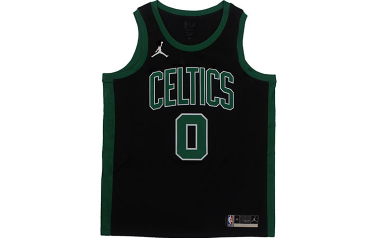 Jordan NBA Sports SW Fan Edition Celtics Tatum No. 0 Basketball Vest Men's Black Green
