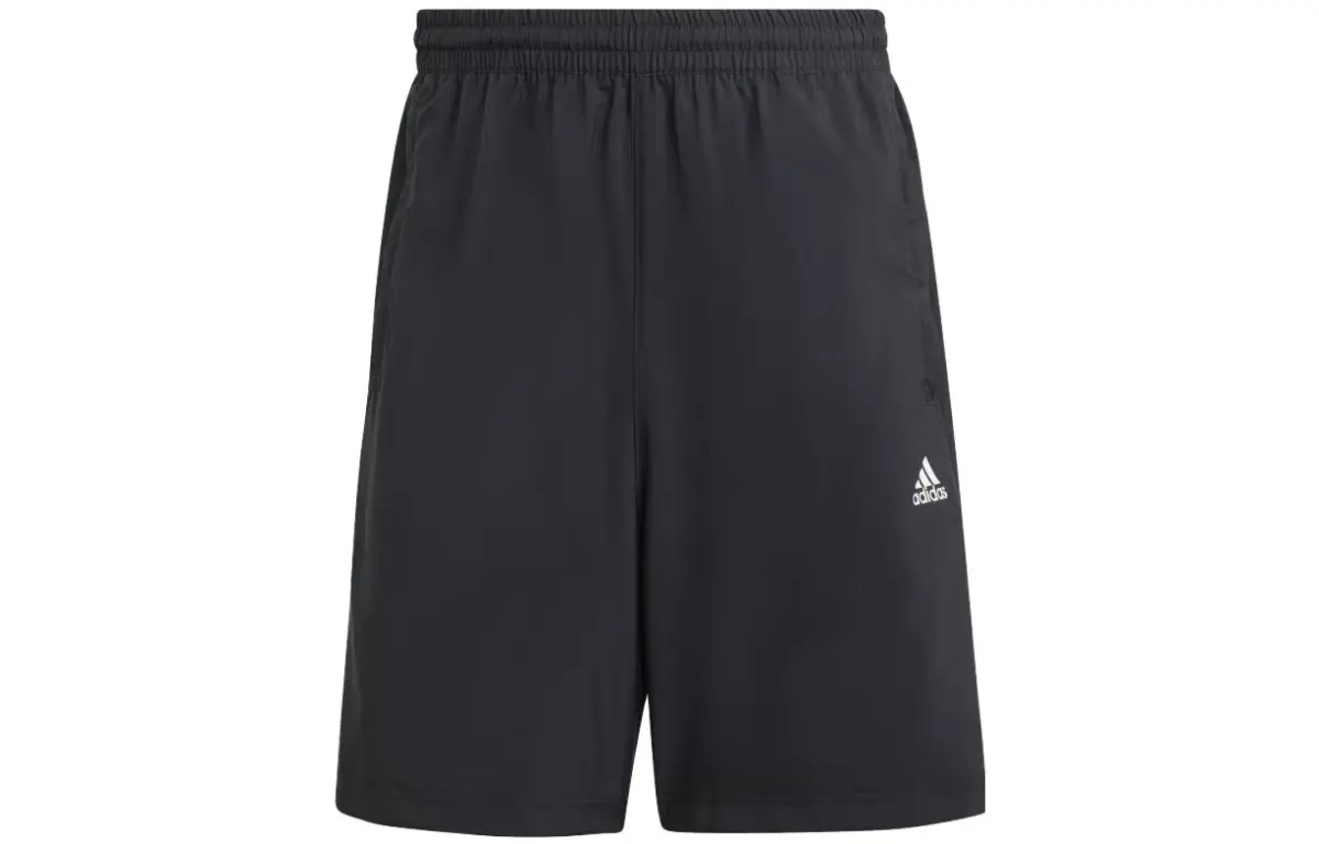 Adidas SCRIBBLE Casual Shorts Men's Black Moderate Straight Fit Pants