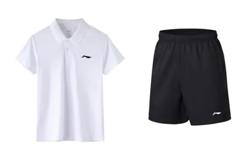 Li Ning Casual Sportswear Men's Polo Collar Moderate