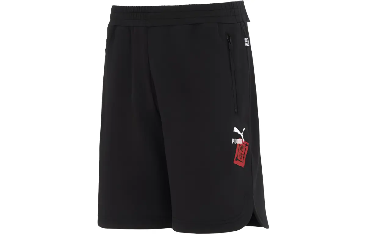 PUMA Casual Shorts Men's Black Moderate