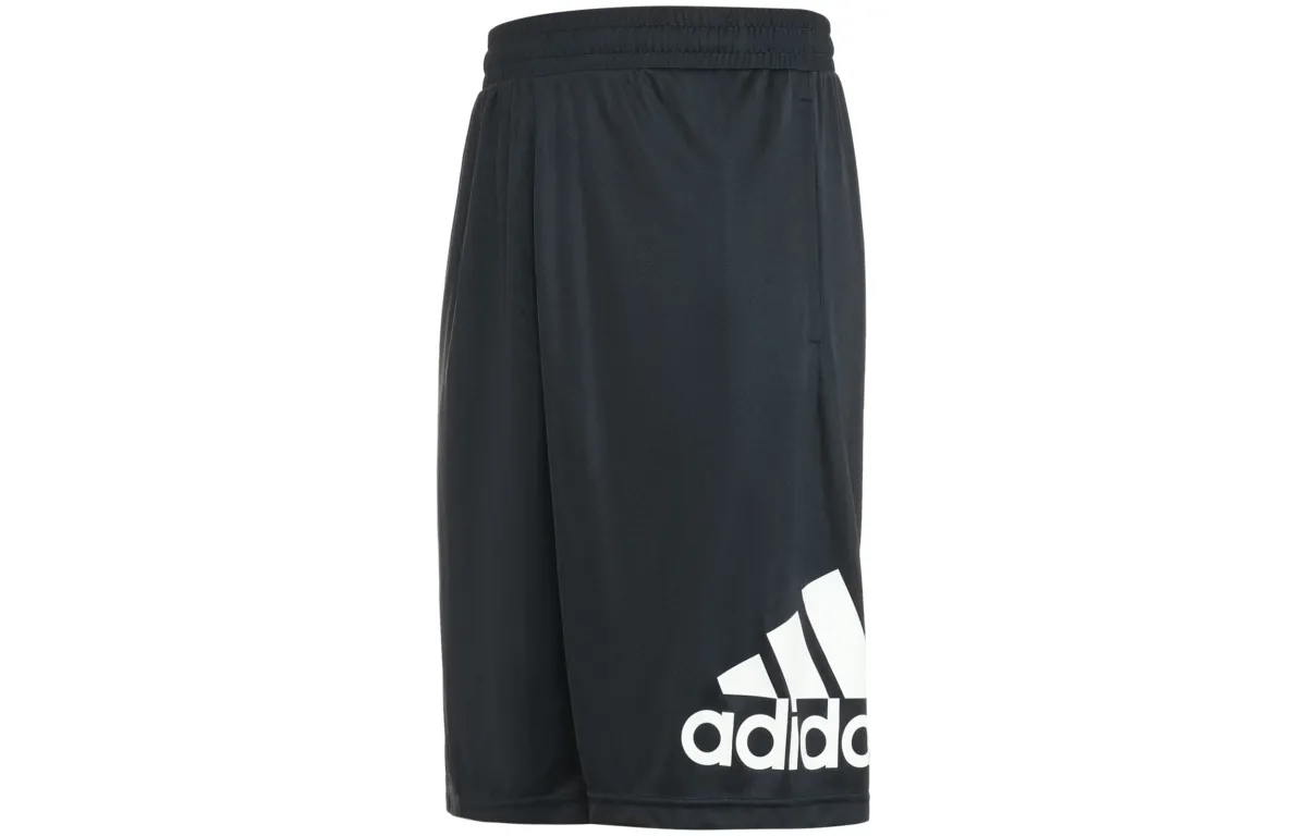 Adidas Basketball Shorts Men's Black Moderate Straight Fit Pants