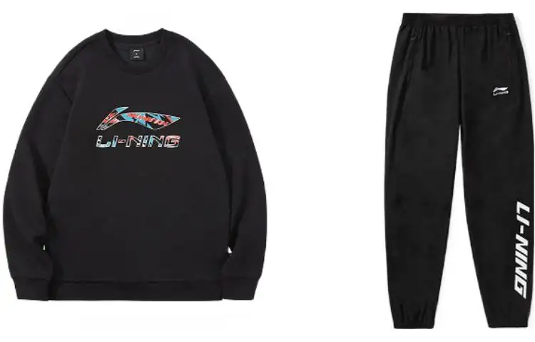 Li Ning Casual Sportswear Men's Crew Neck Moderate