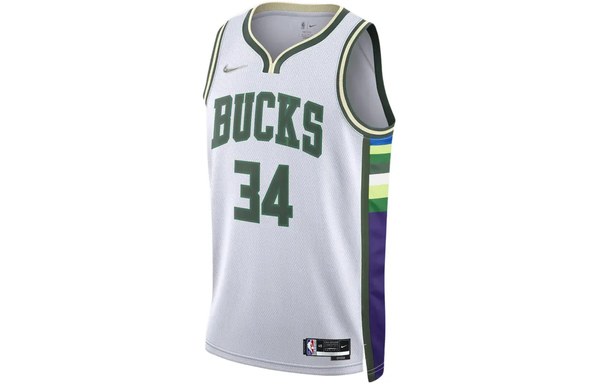 Nike Nba Milwaukee Bucks City Edition Giannis Antetokounmpo 34 Dri FIT Swingman Jersey