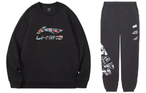 Li Ning Casual Sportswear Men's Crew Neck Moderate