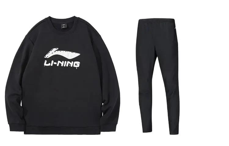Li Ning Casual Sportswear Men's Crew Neck Moderate