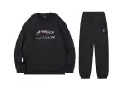 Li Ning Casual Sportswear Men's Crew Neck Thickened And Fleece Lined
